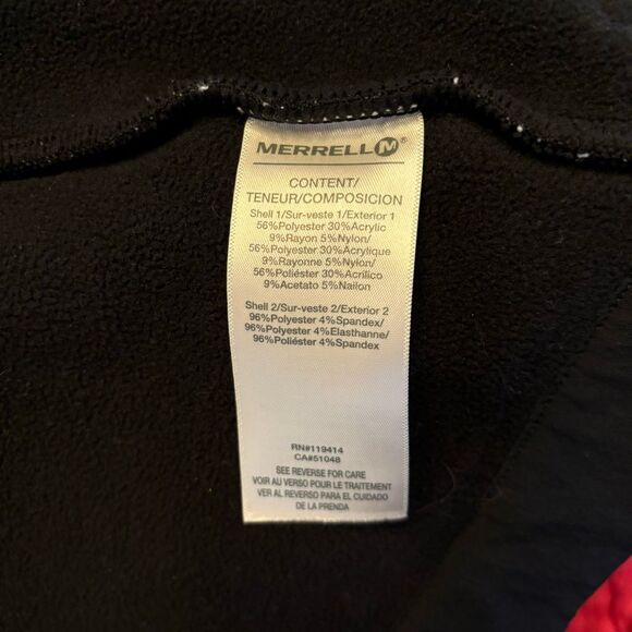 Merrell Select Regulate Navy Fleece Lined Belted Snap Coat size S/P - Picture 6 of 8